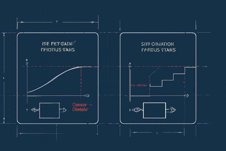 Editorial illustration in blueprint-schematic style depicting an in-memory vs streaming formatter comparison with memory usage curves